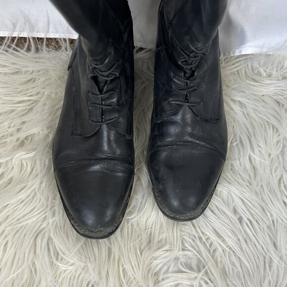 EGO7 English Riding Boots Leather Black 35 M +1 (Some Wear) - Picture 4 of 8